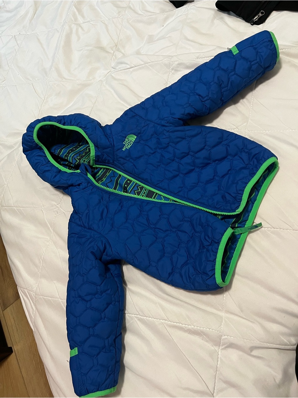The North Face toddler blue jacket